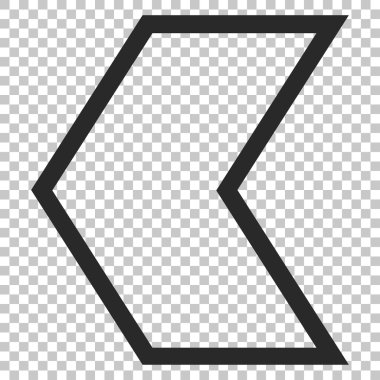 Ok ucu sol vektör simgesi