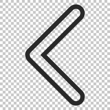 Ok ucu sol vektör simgesi