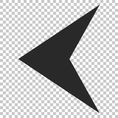 Ok ucu sol vektör simgesi