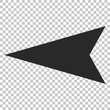 Ok ucu sol vektör simgesi