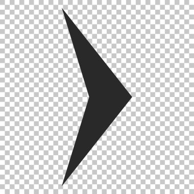 Ok ucu doğru vektör simgesi