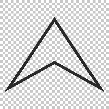 Vektör simge yukarı ok ucu