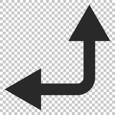 Bifurkasyon ok sol yukarı vektör simgesi