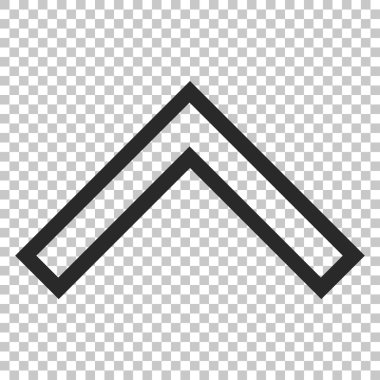 Vektör simge yukarı ok ucu