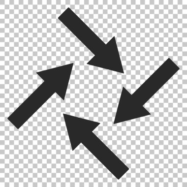 Merkezcil okları vektör simgesi