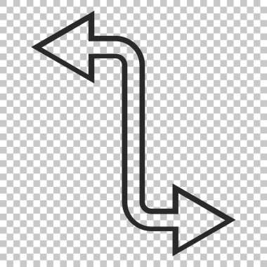 Eğri Exchange ok vektör simgesi