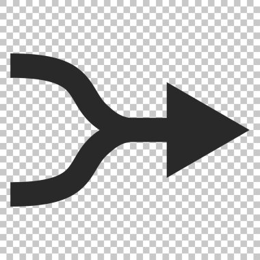 Ok sağ vektör simgesi birleştirmek