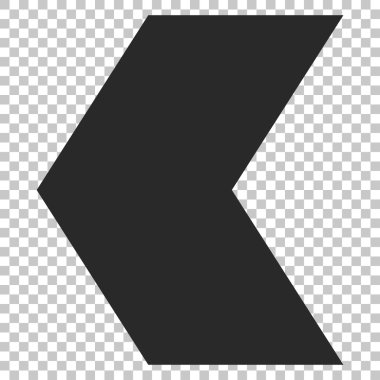 Yön sol vektör simgesi