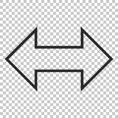 Exchange yatay vektör simgesi