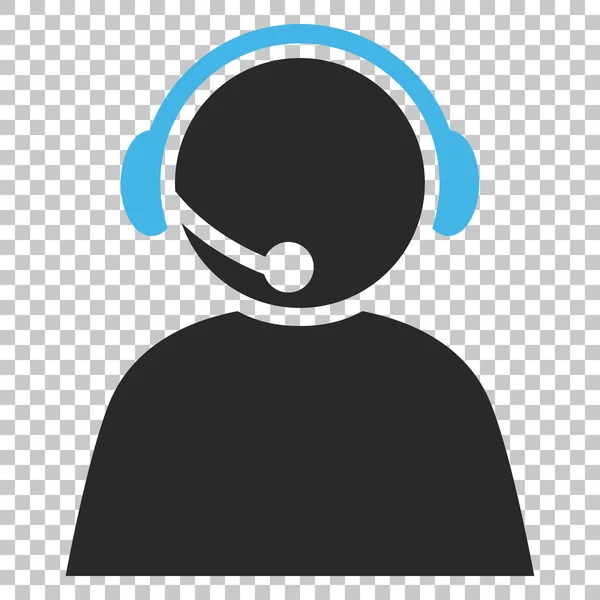 Callcenter-Betreiber Vektor-Symbol — Stockvektor