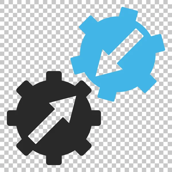 Gear Integration Vector Icon — Stock Vector