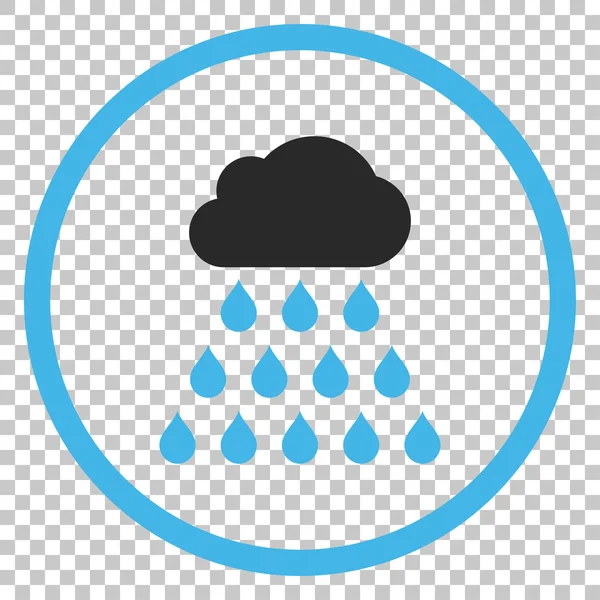 yağmur bulutu vektör simgesi