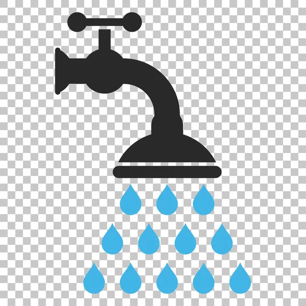Ícone do vetor da torneira do chuveiro —  Vetores de Stock
