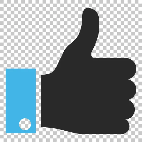 Pulgar hacia arriba icono del vector — Vector de stock