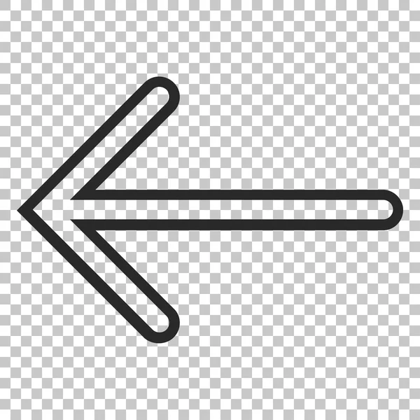 Freccia icona vettoriale sinistra — Vettoriale Stock