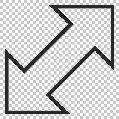 Exchange çapraz vektör simgesi