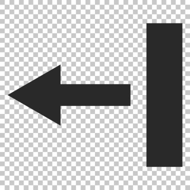 Sol vektör simge çekin