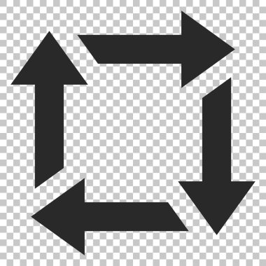 geri dönüşüm vektör simgesi