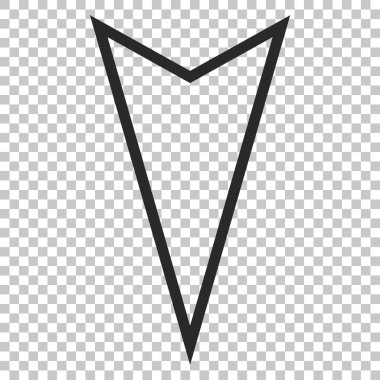 İşaretçi vektör simgesi aşağı