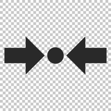 Basınç yatay vektör simgesi