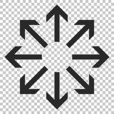 Radyal okları vektör simgesi