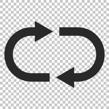 geri dönüşüm vektör simgesi