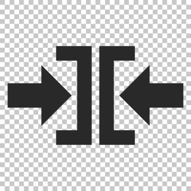 Basın yatay yöndeki vektör simgesi