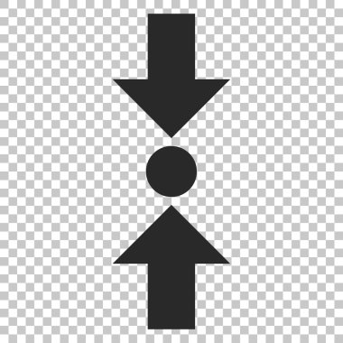 Basınç dikey vektör simgesi