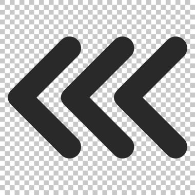 Üçlü ok ucu sol vektör simgesi