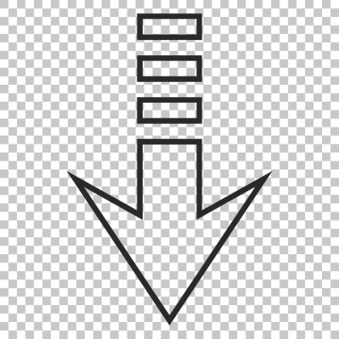 Aşağıya vektör simgesi gönder