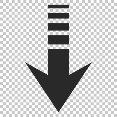 Aşağıya vektör simgesi gönder