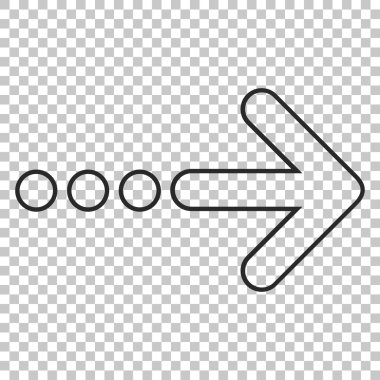 Doğru vektör simge göndermek