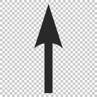 Vektör simge yukarı ok keskin