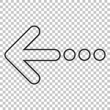 Sol vektör simge göndermek