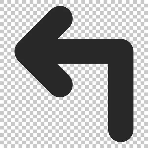 Turn Left Vector Icon — Stock Vector