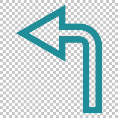 Sol vektör simge açmak