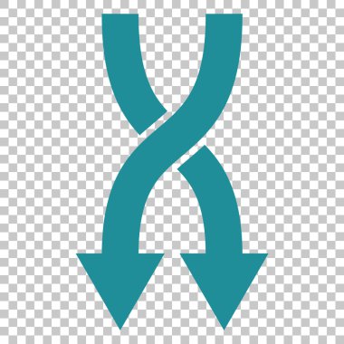 Vektör simgesi aşağı okları shuffle