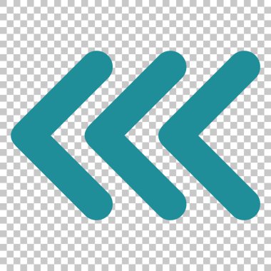 Üçlü ok ucu sol vektör simgesi