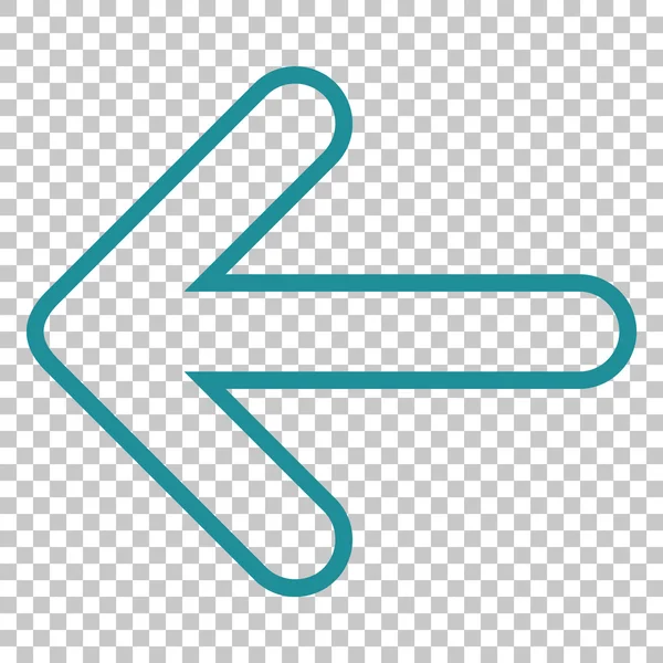 Vektör simge sol yönlü ok