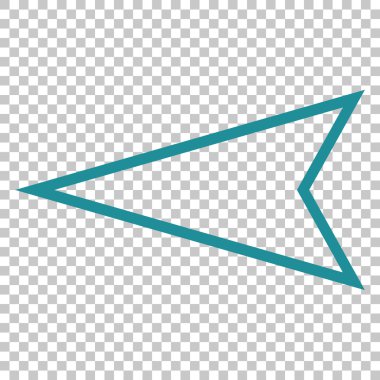 İşaretçi sol vektör simgesi