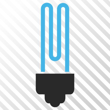 Floresan ampul vektör simgesi