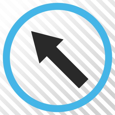 Yukarı Sağdan sola yönlü ok vektör simgesi