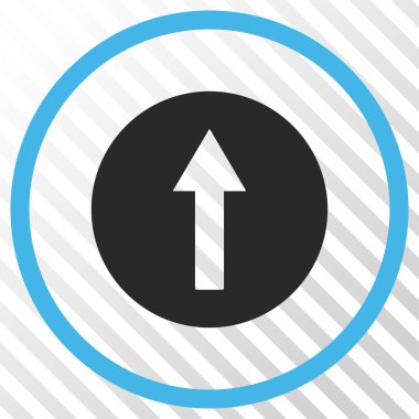 Yukarı yönlü ok vektör simgesi