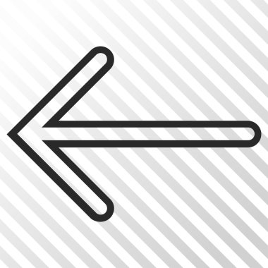 Ok sol vektör simgesi