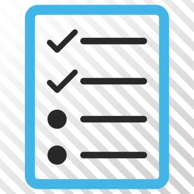 Denetim listesi sayfa vektör simgesi