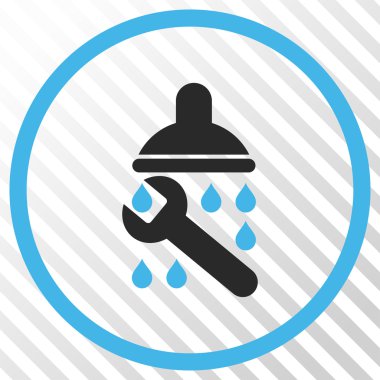 Duş sıhhi tesisat vektör simgesi