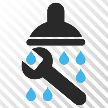 Duş sıhhi tesisat vektör simgesi