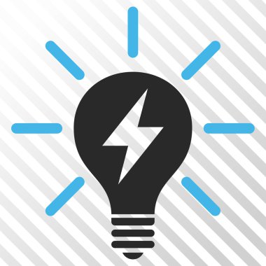 Elektrik ışık ampul vektör simgesi