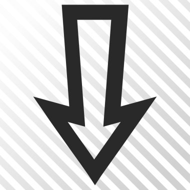 ok aşağı vektör simgesi