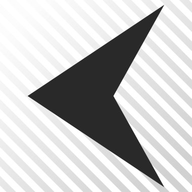 Ok ucu sol vektör simgesi